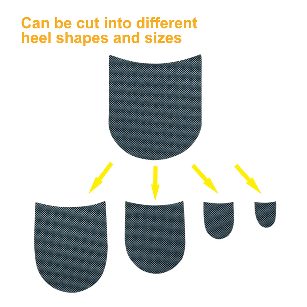 EKSELENT 2 Pairs Shoe Heel Pads, Shoe Repair Rubber Heels, 3.5mm Thickness Anti Slip Cushion and Protector, Replacement Kit with Nails Sandpapers Self Adhesive Stickers