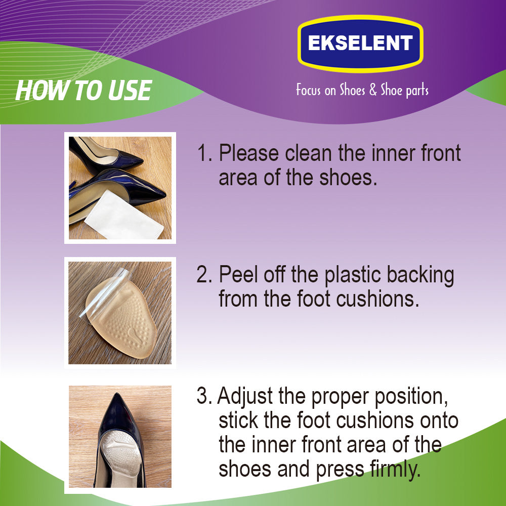 EKSELENT 2 Pairs Ball of Foot Cushion