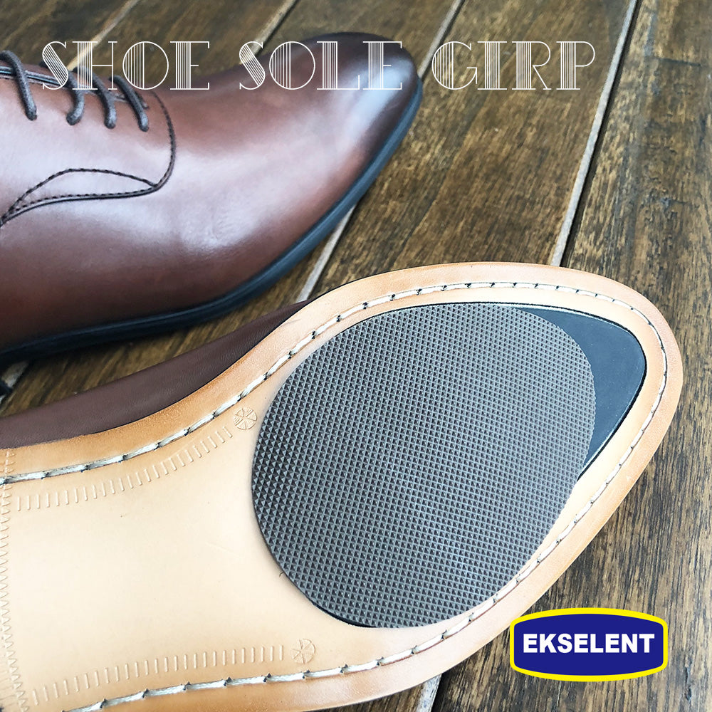 EKSELENT 5 Pairs Shoe Sole Anti Slip Grips, Non Skid Self Adhesive Rubber Pads, Shoe Bottom and Heel Noise Reduction Stickers and Protectors