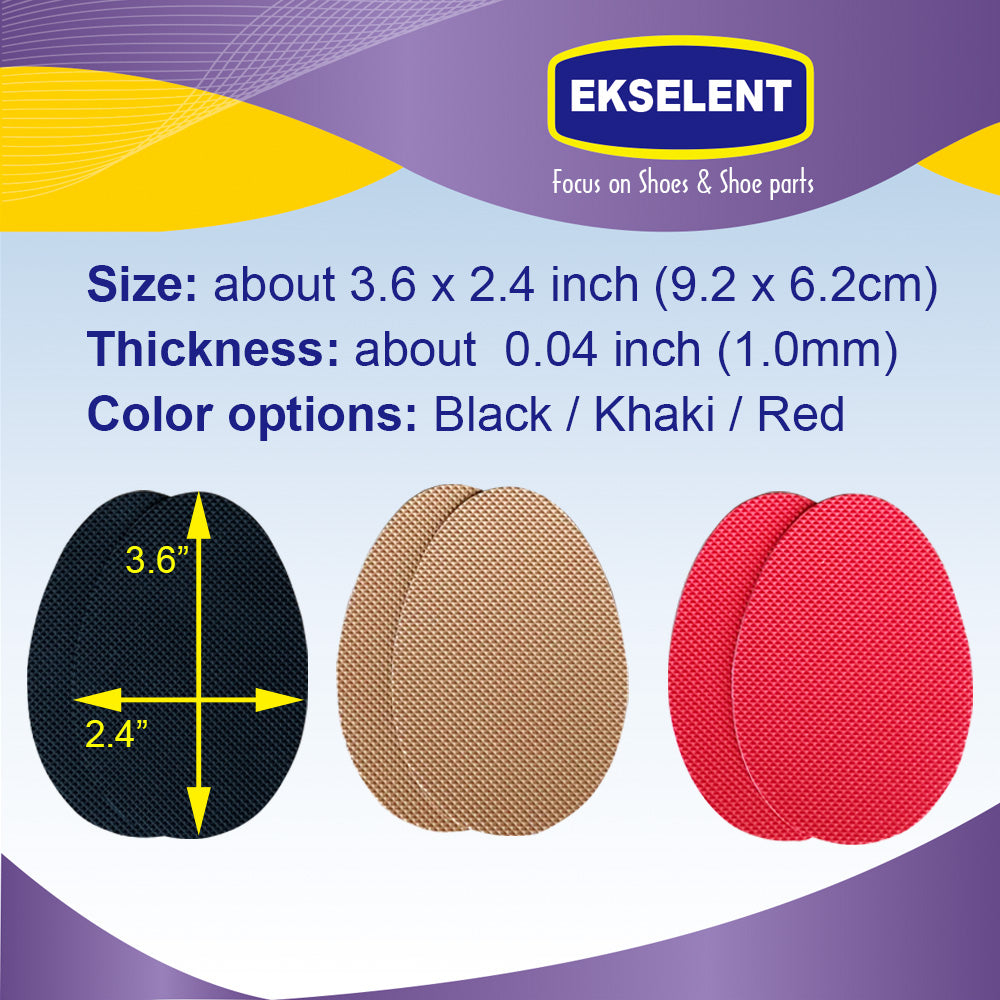 EKSELENT 8 Pairs (16 Pieces) Shoe Sole Anti Slip Pads, Non Skid Self Adhesive Rubber Grips, Shoe Bottom and Heel Protectors