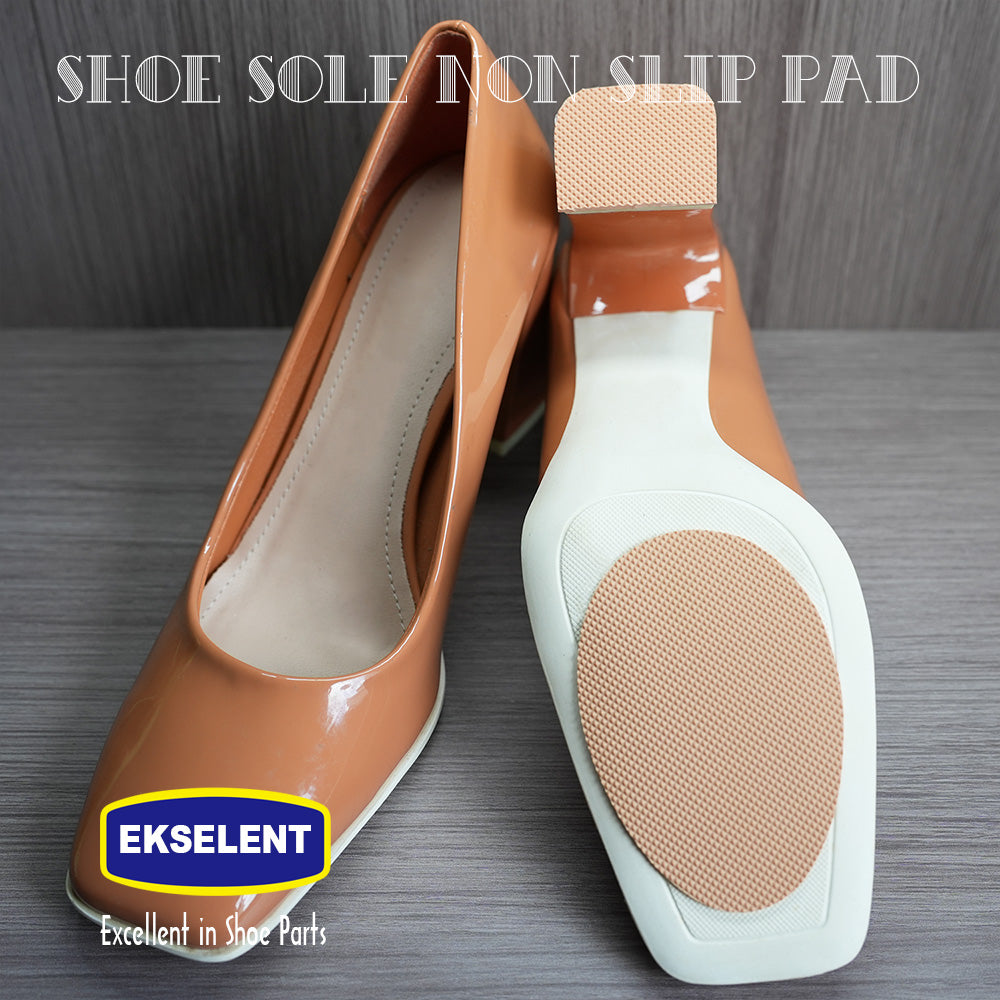 EKSELENT 6 Pairs (12 Pieces) Shoe Sole Non Slip Pads, Anti Skid Self Adhesive Rubber Grips, Shoe Bottom Front Sole and Heel Noise Reduction Protector Cushions