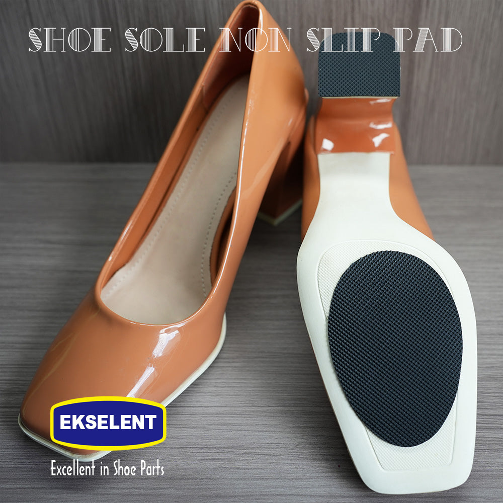 EKSELENT 6 Pairs (12 Pieces) Shoe Sole Non Slip Pads, Anti Skid Self Adhesive Rubber Grips, Shoe Bottom Front Sole and Heel Noise Reduction Protector Cushions