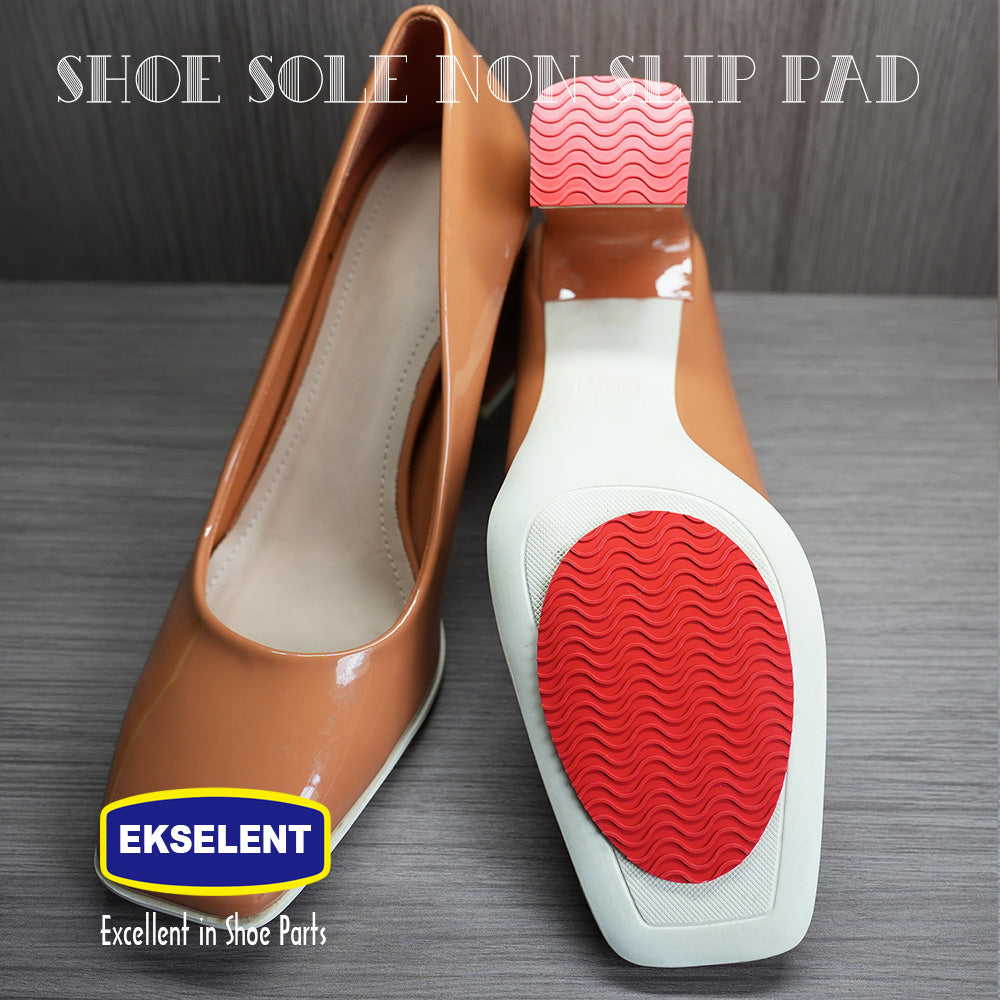 EKSELENT 6 Pairs (12 Pieces) Shoe Sole Non Slip Pads, Anti Skid Self Adhesive Rubber Grips, Shoe Bottom Front Sole and Heel Noise Reduction Protector Cushions
