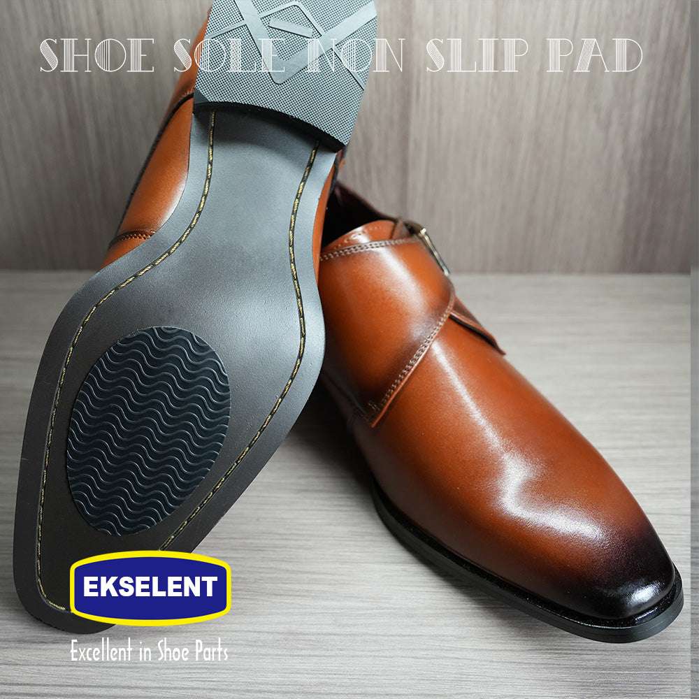 EKSELENT 6 Pairs (12 Pieces) Shoe Sole Non Slip Pads, Anti Skid Self Adhesive Rubber Grips, Shoe Bottom Front Sole and Heel Noise Reduction Protector Cushions
