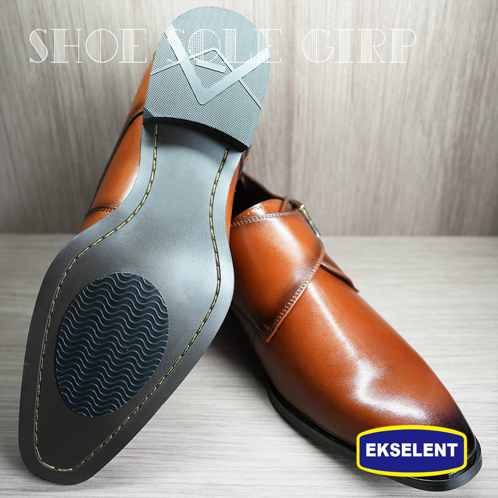 EKSELENT 5 Pairs Shoe Sole Non Slip Grips, Wave Pattern Anti Skid Rubber Pads, Shoe Bottom and Heel Self Adhesive Cushion, Shoe Noise Reduction Stickers and Protectors