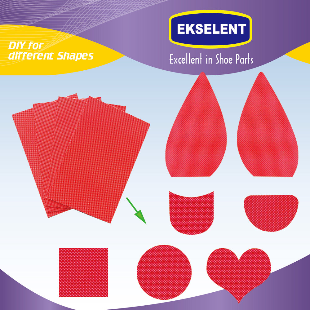 EKSELENT 4 Pieces Shoe Sole Protectors, Shoe Bottom and Heel Anti Slip Grip Pads, Self Adhesive Non Skid Noise Reduction Sticker