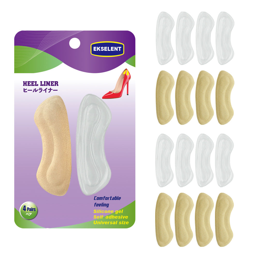 EKSELENT 4 Pairs Heel Liners