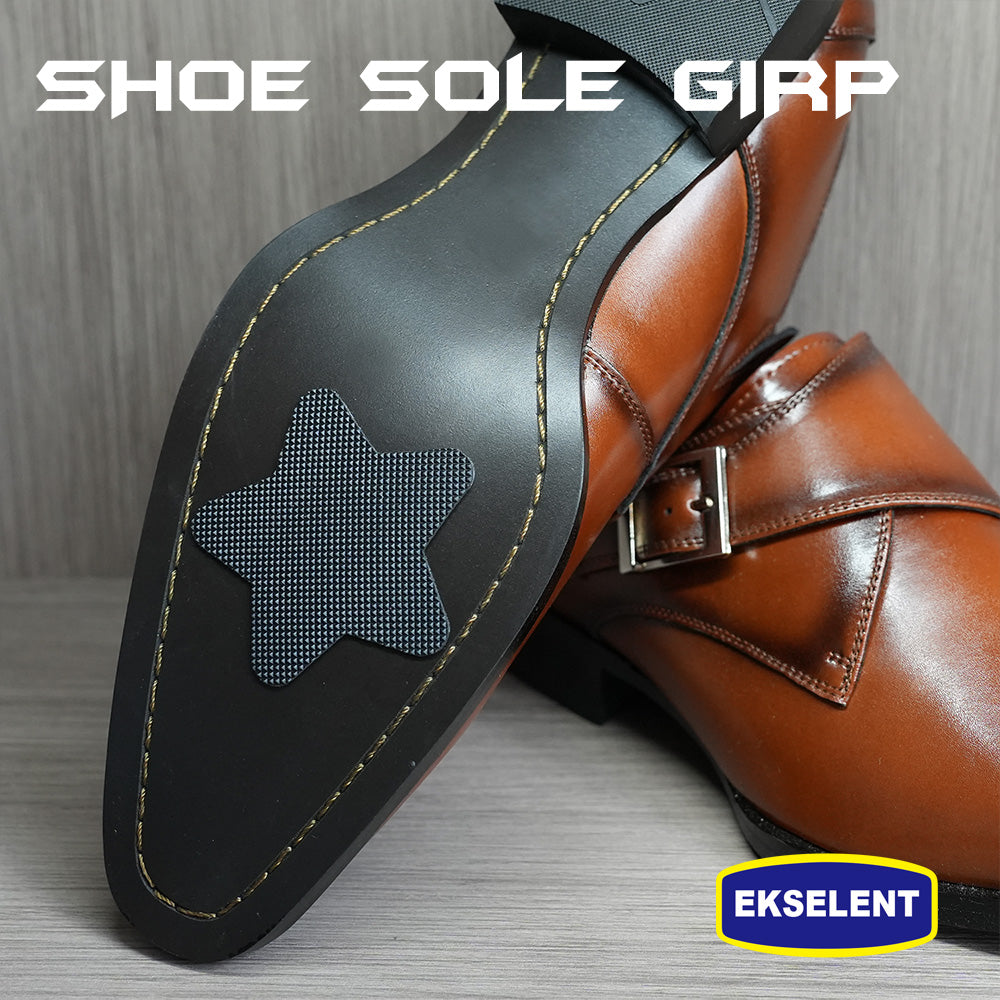 EKSELENT 5 Pairs (10 Pieces) Shoe Sole Non Slip Grips with Star, Heart, Flower, Heel, Semicircle Shapes, Anti Skid Self Adhesive Rubber Pads, Shoe Bottom Noise Reduction Cushions
